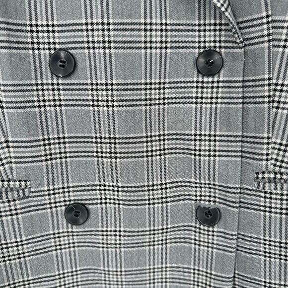 Treasure & Bond Black and White Plaid Blazer Size Medium - Picture 6 of 9